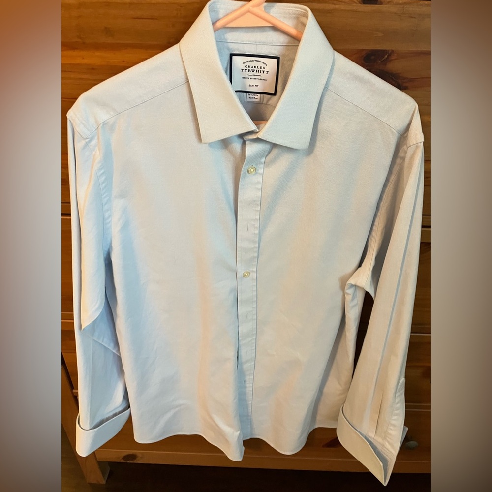 Charles Tyrwhitt Light Blue  French Cuff Dress Shirt